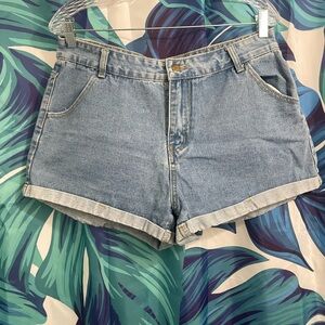SHEIN Light Blue Jean Shorts
